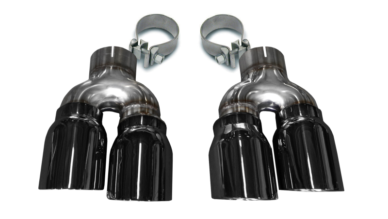 Cadillac ATS Performance Exhaust - CORSA Performance - Twin 4.0in. Pro-Series Tip Kit - Black - `16-`19